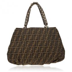 مملوكة مسبقًا Fendi Zucca Large Mia Tote