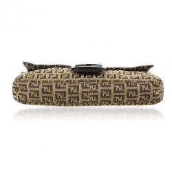 مملوكة مسبقًا Fendi Brown Zucchino Monogram Baguette