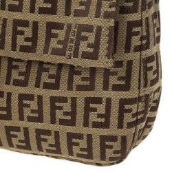 مملوكة مسبقًا Fendi Brown Zucchino Monogram Baguette
