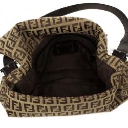 مملوكة مسبقًا Fendi Brown Zucchino Monogram Baguette