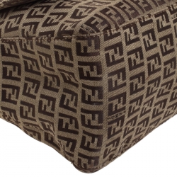 Pre Owned Fendi Tobacco Zucca Canvas Big Mama Forever Shoulder Bag