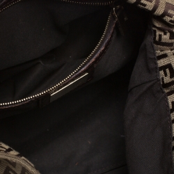 Pre Owned Fendi Tobacco Zucca Canvas Big Mama Forever Shoulder Bag