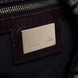 Pre Owned Fendi Tobacco Zucca Canvas Big Mama Forever Shoulder Bag