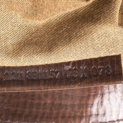 Pre Owned Fendi Brown Canvas Small Zucca Chef De Jour Bag