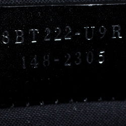 Pre Owned Fendi Black/Silver Textured Leather Small Demi Jour Top Handle Bag