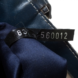 Pre Owned Fendi Blue/Beige Zucchino Canvas Tote