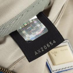 Pre Owned Fendi Forever Blue and White Boston Bag