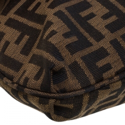 Pre Owned Fendi Tobacco Zucca Canvas Mia Shoulder Bag