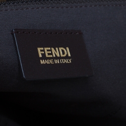 Pre Owned Fendi Tobacco Zucca Canvas Mia Shoulder Bag