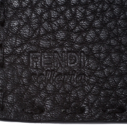 Pre Owned Fendi Black Selleria Leather Peekaboo Long Wallet