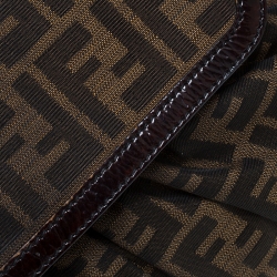 Pre Owned Fendi Tobacco Zucca Canvas Chef Shoulder Bag