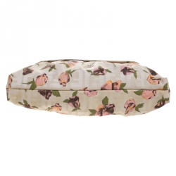 Pre Owned Fendi Beige Floral Print Zucca Canvas and Leather Chef Shoulder Bag