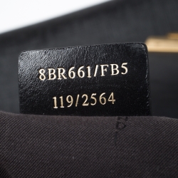 Pre Owned Fendi Black Zucchino Coated Canvas and Leather Chiusura Tote