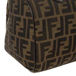 Pre Owned Fendi Zucca Chef Medium Boston Bag