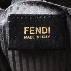 Pre Owned Fendi Grey Leather Medium 2Jours Tote