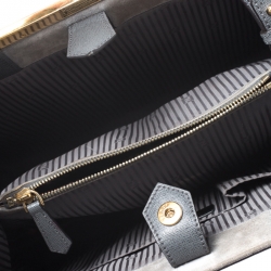 Pre Owned Fendi Grey Leather Medium 2Jours Tote