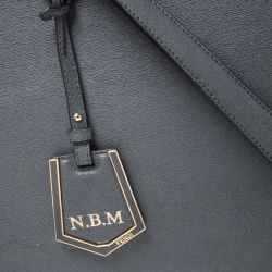 Pre Owned Fendi Grey Leather Medium 2Jours Tote