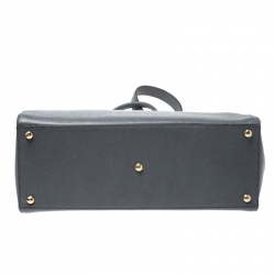 Pre Owned Fendi Grey Leather Medium 2Jours Tote