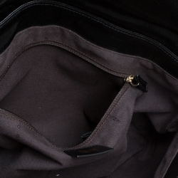 Pre Owned Fendi Black Coated Fabric Mia Flap Bag