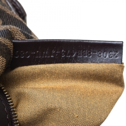 Pre Owned Fendi Tobacco Zucca Canvas Chef Chain Hobo