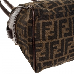 Pre Owned Fendi Brown Canvas Small Zucca Chef De Jour Bag