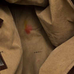 Pre Owned Fendi Tobacco Zucca Canvas Chef du Jour Satchel