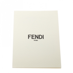 Pre Owned Fendi Brown Leather Medium Peekaboo Top Handle Bag