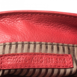 Pre Owned Fendi Red Leather Fendista Pochette Crossbody Bag