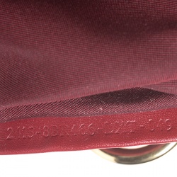 Pre Owned Fendi Brown/Red Zucchino Canvas Chef Hobo Bag