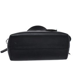 Pre Owned Fendi Black Leather Mini By The Way Crossbody Bag