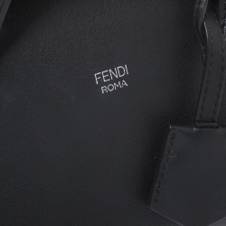 Pre Owned Fendi Black Leather Mini By The Way Crossbody Bag