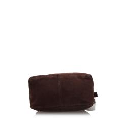 Pre Owned Fendi Brown/Dark Brown Suede Shoulder Bag