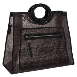 Pre Owned حقيبة يد فندي Runaway Shoppe شبك زوكا توباكو