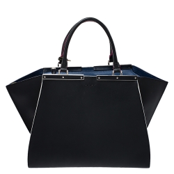 Pre Owned Fendi Black Leather Medium 3Jours Tote