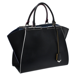 Pre Owned Fendi Black Leather Medium 3Jours Tote