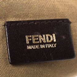 Pre Owned Fendi Tobacco Zucca Canvas Chef Shopper Tote