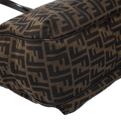 Pre Owned Fendi Tobacco Zucca Canvas Chef Shopper Tote