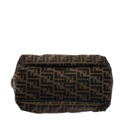 Pre Owned Fendi Tobacco Zucca Canvas Chef Shopper Tote