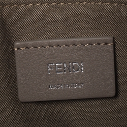 Pre Owned Fendi Beige Leather Small By The Way Shoulder Bag