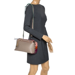 Pre Owned Fendi Beige Leather Small By The Way Shoulder Bag