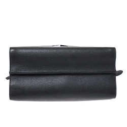 Pre Owned Fendi Grey Textured Leather Small Demi Jour Top Handle Bag