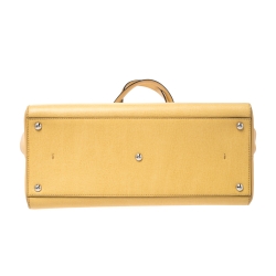 Pre Owned Fendi Yellow Leather Medium 3Jours Tote