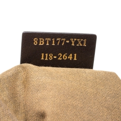 Pre Owned Fendi Brown Leather Zip It Satchel