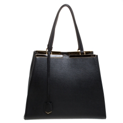 Pre Owned Fendi Black Leather Medium 3Jours Tote 