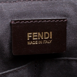 Pre Owned Fendi Tobacco Zucca Canvas and Leather Crossbody Bag
