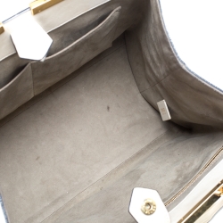 Pre Owned Fendi Off white Leather Large 3Jours Tote