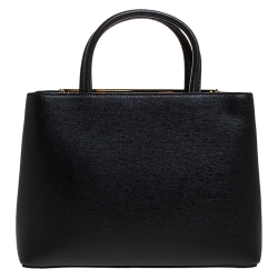 Pre Owned Fendi Multicolor Leather Mini Abstract 2Jours Tote