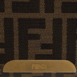 Pre Owned Fendi Tobacco Zucca Canvas Crossbody Bag