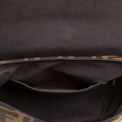 Pre Owned Fendi Tobacco Zucca Canvas Crossbody Bag