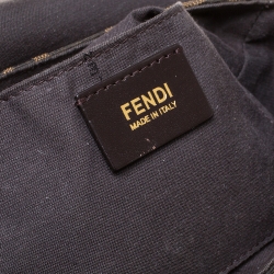 Pre Owned Fendi Tobacco Zucca Canvas Crossbody Bag